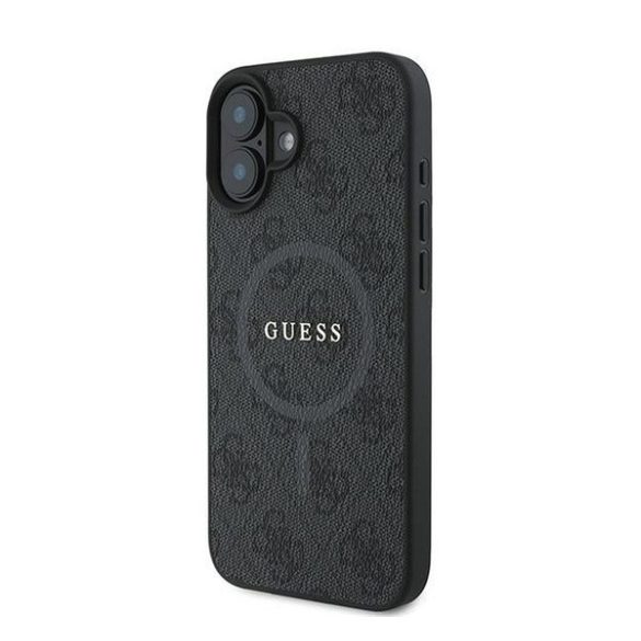 Guess 4G Ring Classic Logo Apple iPhone 16 Plus hátlap tok, fekete