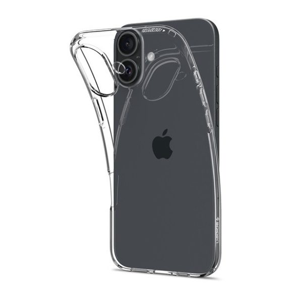 Apple iPhone 16 Plus, Szilikon tok, Spigen Liquid Crystal, átlátszó