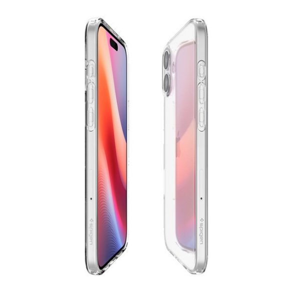 Apple iPhone 16 Plus, Szilikon tok, Spigen Liquid Crystal, átlátszó