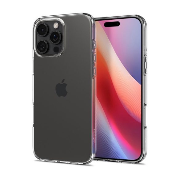 Apple iPhone 16 Pro, Szilikon tok, Spigen Liquid Crystal, átlátszó