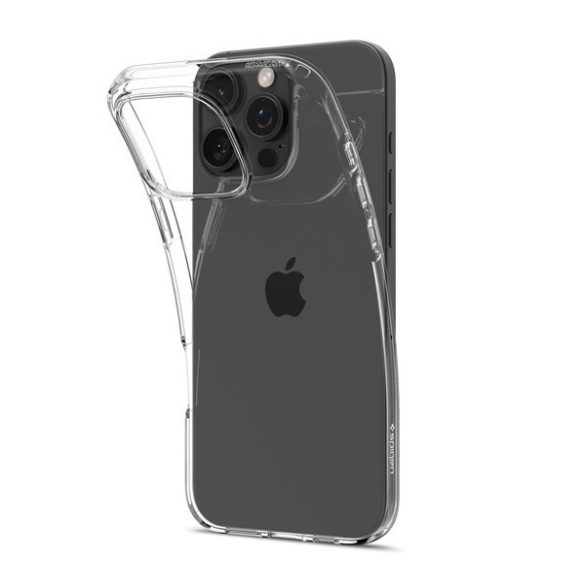 Apple iPhone 16 Pro, Szilikon tok, Spigen Liquid Crystal, átlátszó