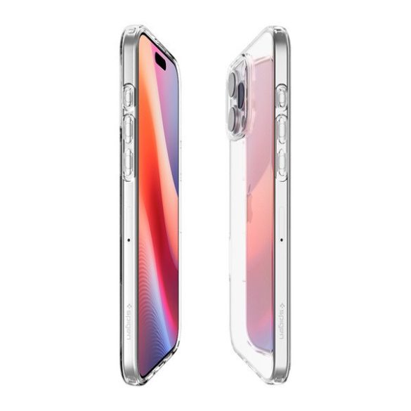 Apple iPhone 16 Pro Max, Szilikon tok, Spigen Liquid Crystal, átlátszó