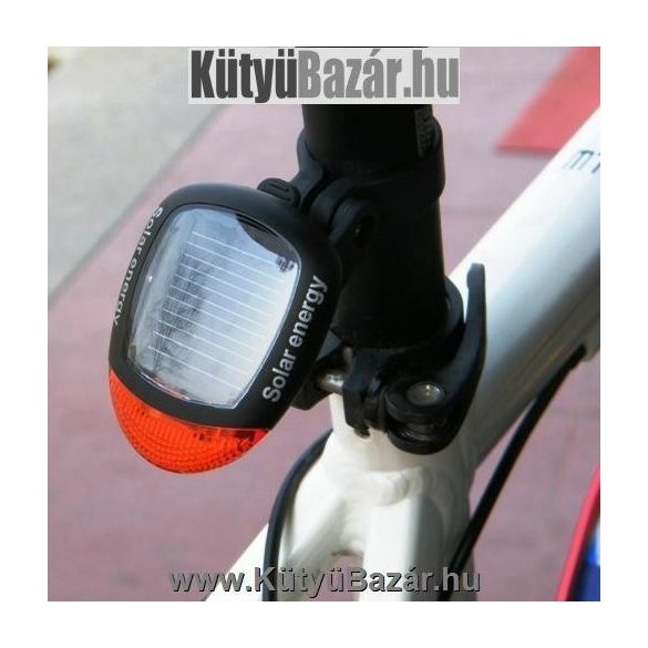 Napelemes solar hátsó kerékpár lámpa bicikli hátsó LED lámpa