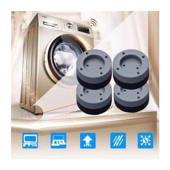 Rezgés és Zajcsökkentő mosógép láb (4 db)