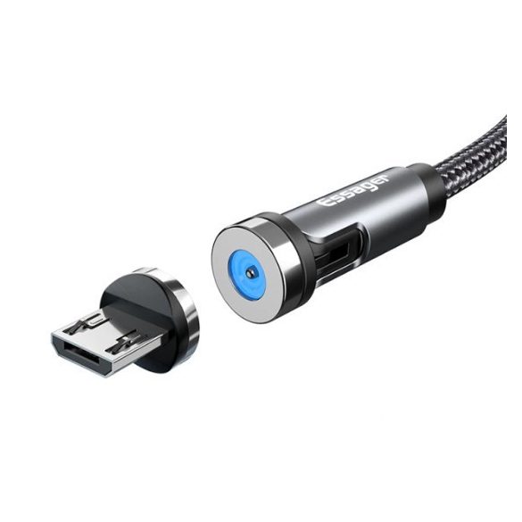 Forgatható mágneses gyorstöltőkábel - micro USB