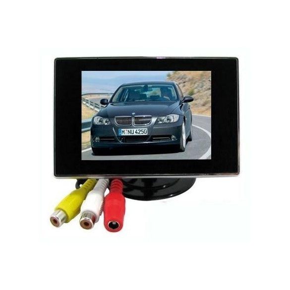 3.5'' TFT LCD mini monitor autóba színes tolatókamera monitor