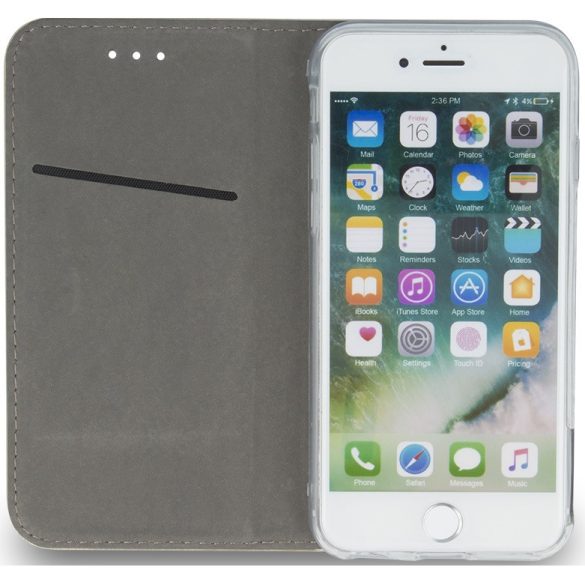 Apple iPhone 15 Plus, Oldalra nyíló tok, stand, Magnet Book, bordó