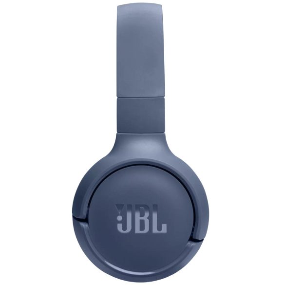 Bluetooth sztereó fejhallgató, v5.3, Multipoint, mikrofon, funkció gomb, hangerő szabályzó, összecsukható, teleszkópos fejpánt, JBL Tune 520BT, kék