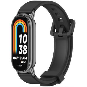 Xiaomi Mi Smart Band 8, szilikon pótszíj, állítható, TP IconBand Pro, fekete