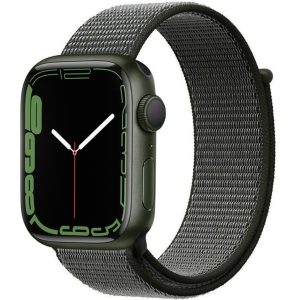 Apple Watch 4-6, SE, SE (2022) (42 / 44 mm) / Watch 7-9 (45 mm) / Watch Ultra 1-2 (49 mm), textíl pótszíj, nylon, állítható, légáteresztő, TP Nylon, sötétzöld