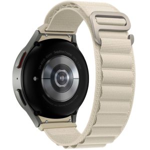 Samsung Galaxy Watch 4 / 5 / 5 Pro / 6 (40 / 44 / 45mm) / Watch 4 Classic / 6 Classic (42 / 43 / 46mm), textíl pótszíj, nylon, állítható, hullámos kialakítású akasztórész, TP Nylon Pro, szürke