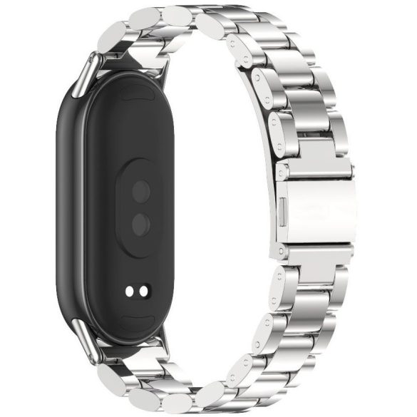 Xiaomi Mi Smart Band 8, fém pótszíj, TP Stainless, ezüst