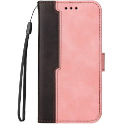   Samsung Galaxy A06 SM-A065F, Oldalra nyíló tok, stand, kártyatartóval, kézpánttal, Wooze Colour Wallet, rózsaszín
