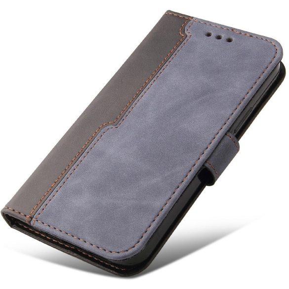 Samsung Galaxy A06 SM-A065F, Oldalra nyíló tok, stand, kártyatartóval, kézpánttal, Wooze Colour Wallet, szürke