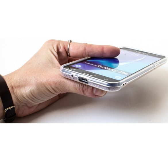 Apple iPhone 16e, Szilikon tok, csillogó, Forcell Shining, vörösarany