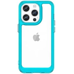 Huawei Honor Magic 7 Lite / X9c / X60 Pro, Szilikon védőkeret, akril hátlap, Wooze Bright Edges, átlátszó/zöldes-kék