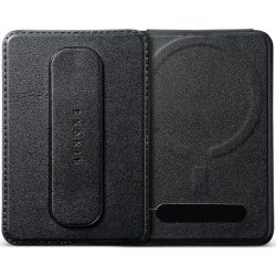   Univerzális kártyatartó, kitámasztóval, ujjpánttal, Magsafe tokokkal és eszközökkel kompatibilis, Ringke Wallet Slide Grip Magsafe, fekete