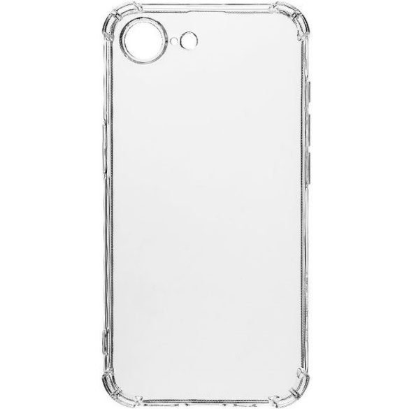 Apple iPhone 16e, Szilikon tok, légpárnás sarok, Tactical TPU Plyo, átlátszó