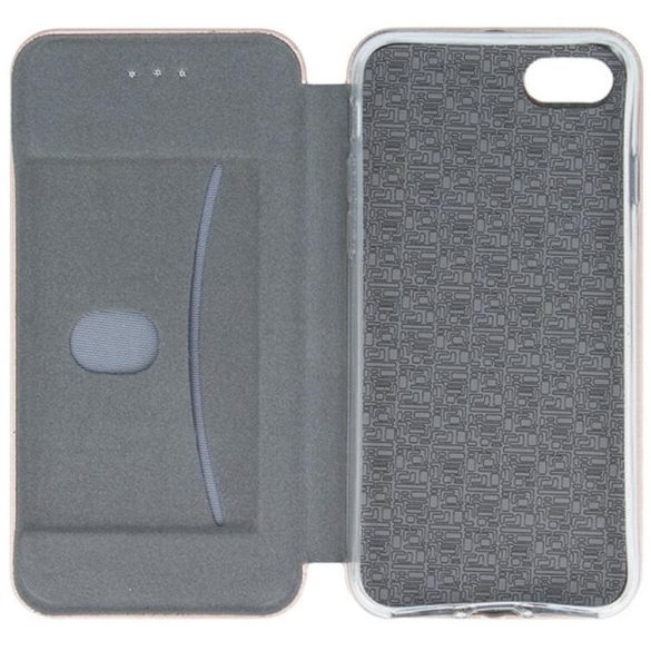 Motorola Moto E15 / G05, Oldalra nyíló tok, stand, Forcell Elegance, vörösarany
