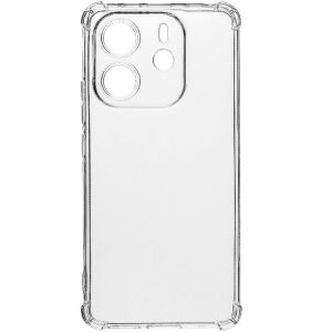Xiaomi Redmi Note 14 4G (Global), Szilikon tok, légpárnás sarok, Tactical TPU Plyo, átlátszó