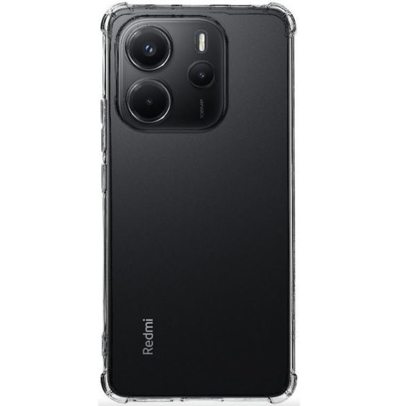 Xiaomi Redmi Note 14 4G (Global), Szilikon tok, légpárnás sarok, Tactical TPU Plyo, átlátszó