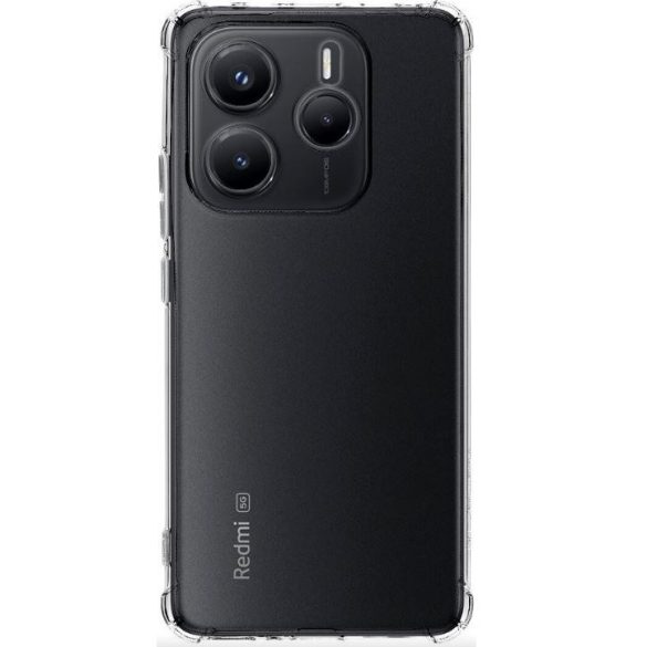 Xiaomi Redmi Note 14 5G (Global), Szilikon tok, légpárnás sarok, Tactical TPU Plyo, átlátszó