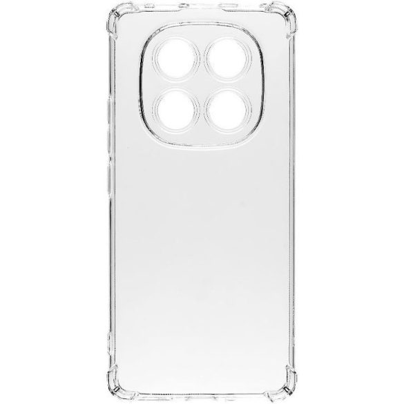 Xiaomi Redmi Note 14 Pro 5G (Global) / Poco X7, Szilikon tok, légpárnás sarok, Tactical TPU Plyo, átlátszó