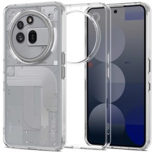 Nothing Phone 3a Pro, Műanyag hátlap védőtok + szilikon keret, FlexAir Hybrid, átlátszó