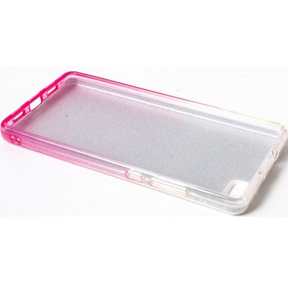 Samsung Galaxy S25 Edge SM-S937, Szilikon tok, csillogó, Forcell Shining, vörösarany/ezüst