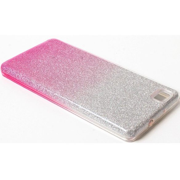 Samsung Galaxy S25 Edge SM-S937, Szilikon tok, csillogó, Forcell Shining, vörösarany/ezüst