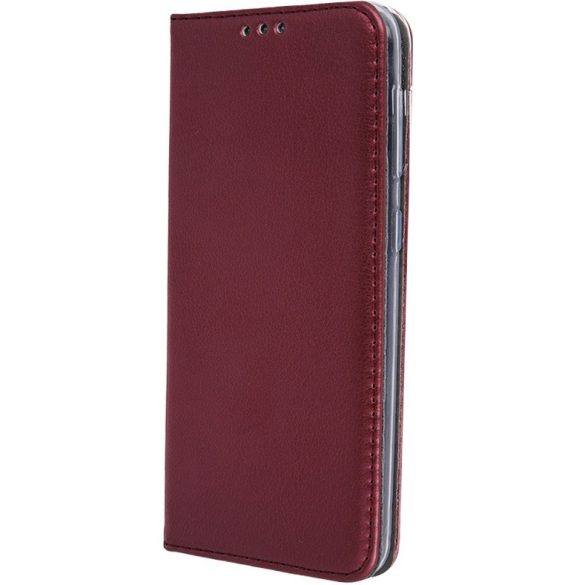 Samsung Galaxy S25 Edge SM-S937, Oldalra nyíló tok, stand, Magnet Book, bordó