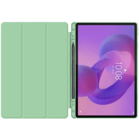 Lenovo Idea Tab Pro (12.7) TB-373, mappa tok, közepesen ütésálló, érintőceruza tartó, érintőceruza nélkül, Trifold, TP SC Pen Holder, zöld
