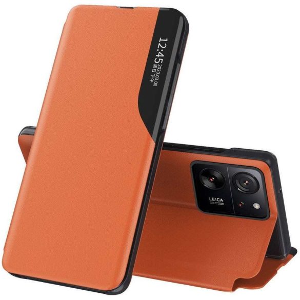 Xiaomi Redmi K70 / K70 Pro / Poco F6 Pro, Oldalra nyíló tok, stand, hívás mutatóval, Wooze FashionBook, sárga