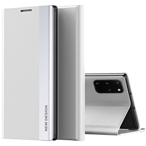 Xiaomi Redmi K70 / K70 Pro / Poco F6 Pro, Oldalra nyíló tok, stand, Wooze Silver Line, világosszürke