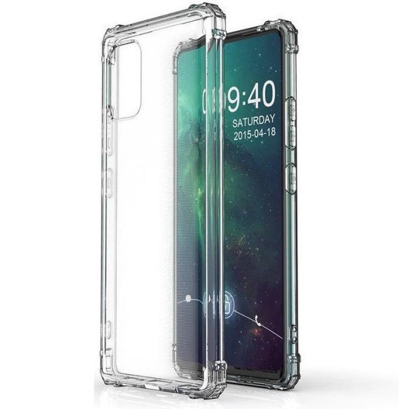 Xiaomi Redmi Turbo 3 / Poco F6, Szilikon tok, légpárnás sarok, Wooze Silicone Armor, átlátszó