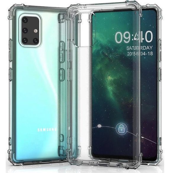 Xiaomi Redmi Turbo 3 / Poco F6, Szilikon tok, légpárnás sarok, Wooze Silicone Armor, átlátszó