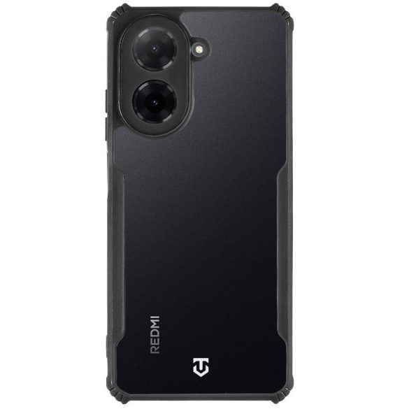 Xiaomi Redmi A5 4G, Szilikon tok, közepesen ütésálló, légpárnás sarok, Tactical Quantum Stealth, átlátszó/fekete