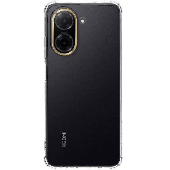 Xiaomi Redmi A5 4G, Szilikon tok, légpárnás sarok, Tactical TPU Plyo, átlátszó