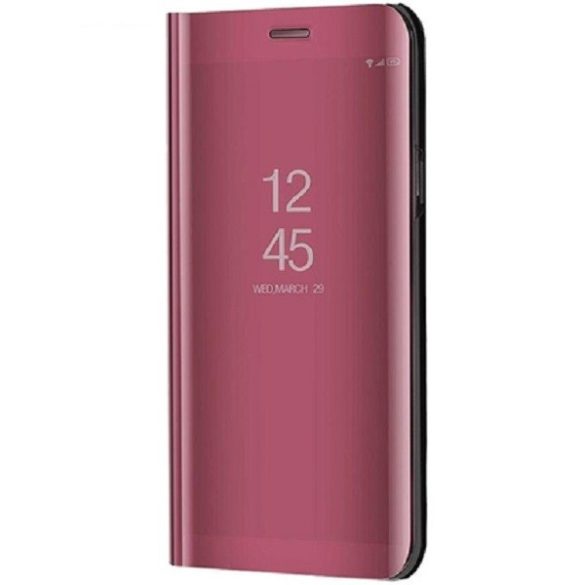 Huawei Honor 400 Lite, Oldalra nyíló tok, hívás mutatóval, Smart View Cover, vörösarany (utángyártott)