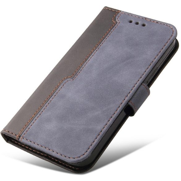 Huawei Honor 400 Lite, Oldalra nyíló tok, stand, kártyatartóval, kézpánttal, Wooze Colour Wallet, szürke