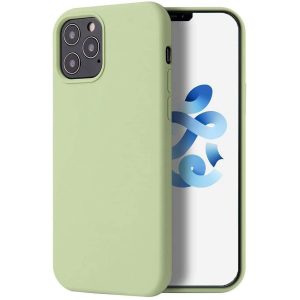 Huawei Honor 400 Lite, Szilikon tok, Wooze Liquid Silica Gel, világoszöld