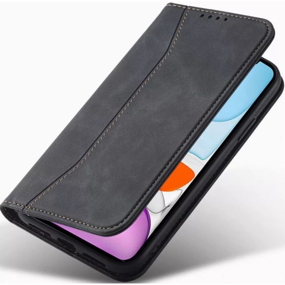 Huawei Honor 400 (Global), Oldalra nyíló tok, stand, kártyatartóval, Wooze Business, fekete