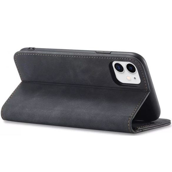 Huawei Honor 400 (Global), Oldalra nyíló tok, stand, kártyatartóval, Wooze Business, fekete