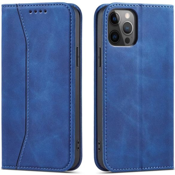 Huawei Honor 400 (Global), Oldalra nyíló tok, stand, kártyatartóval, Wooze Business, kék