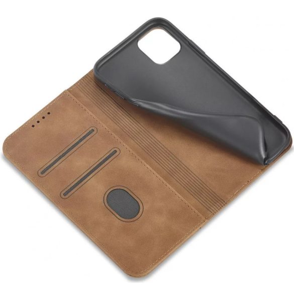 Huawei Honor 400 (Global), Oldalra nyíló tok, stand, kártyatartóval, Wooze Business, világosbarna