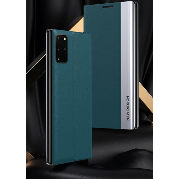 Huawei Honor 400 (Global), Oldalra nyíló tok, stand, Wooze Silver Line, fekete
