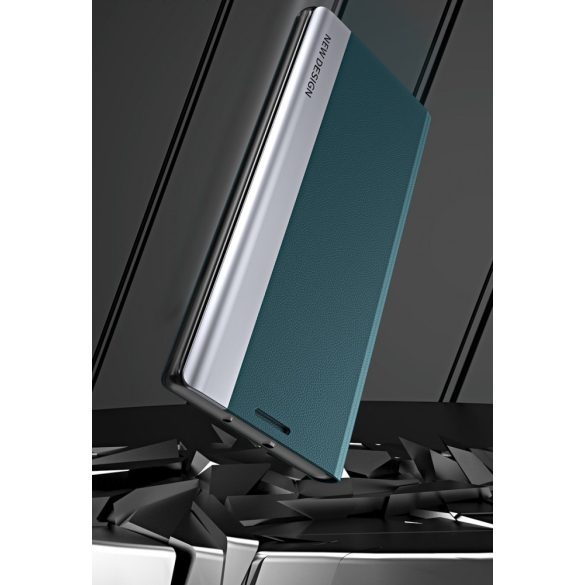 Huawei Honor 400 (Global), Oldalra nyíló tok, stand, Wooze Silver Line, fekete