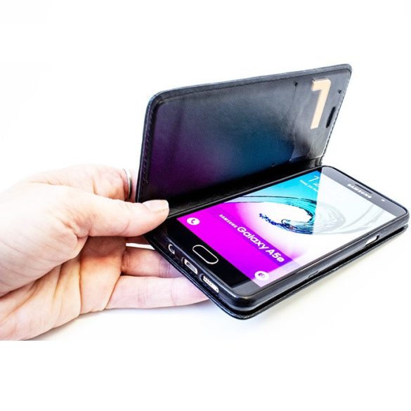 Huawei Honor 400 Lite, Oldalra nyíló tok, stand, Magnet Book, fekete