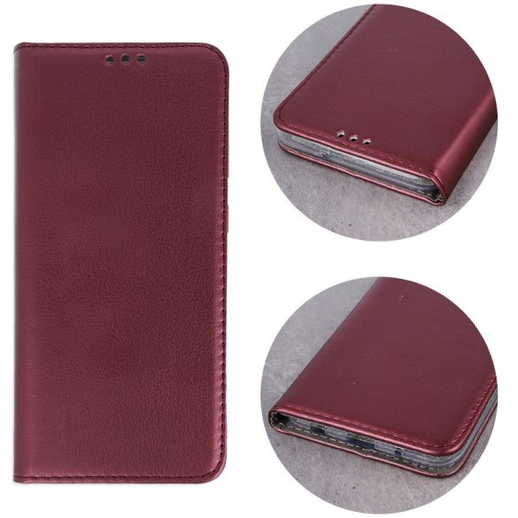 Huawei Honor 400 (Global), Oldalra nyíló tok, stand, Magnet Book, bordó