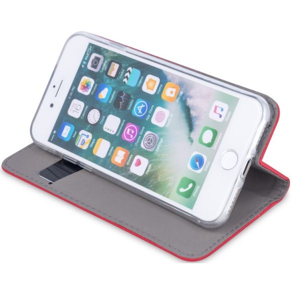 Huawei Honor 400 (Global), Oldalra nyíló tok, stand, Smart Magnet, piros